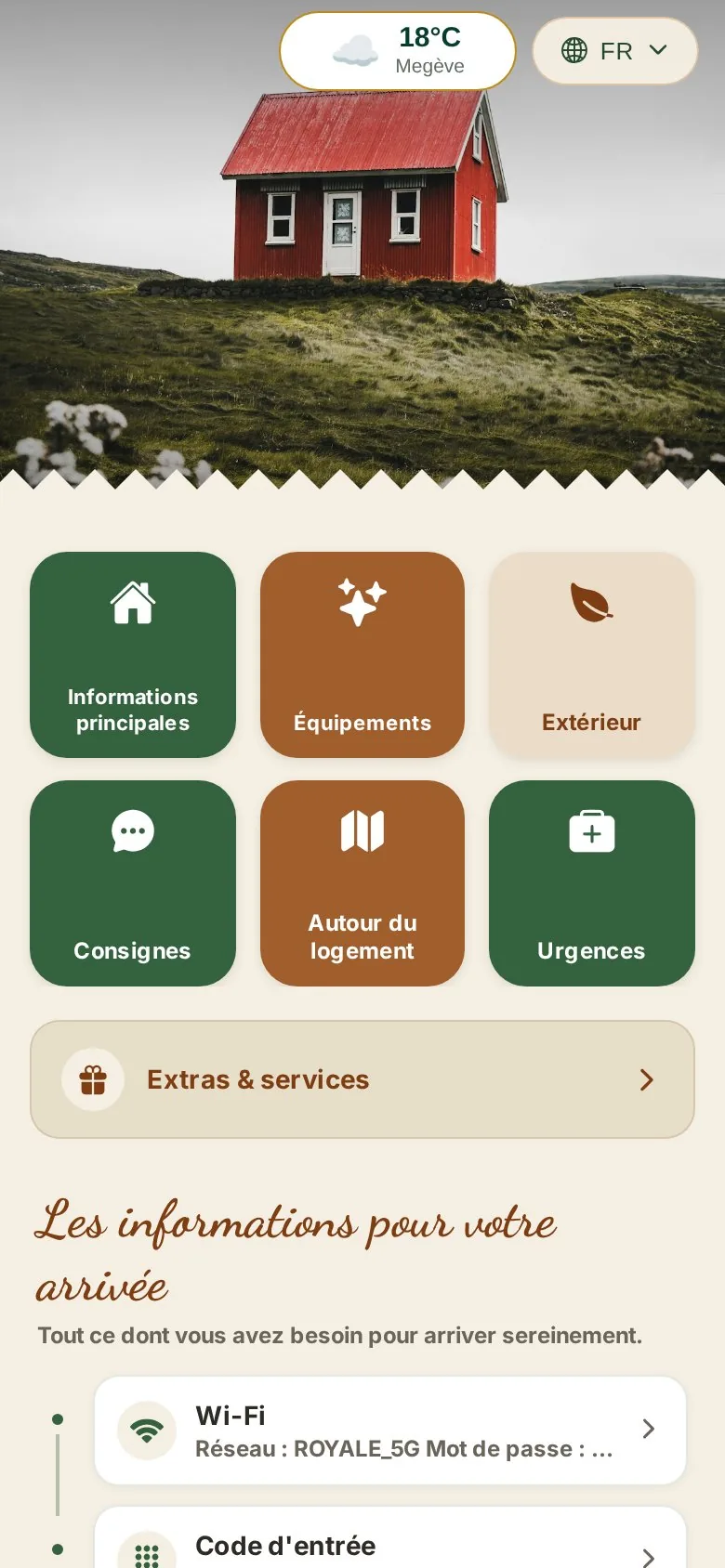 Thème Cottage — Ambiance rustique
